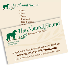 Pet industry business card design and printing